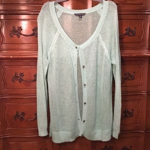 American Eagle Teal Cardigan